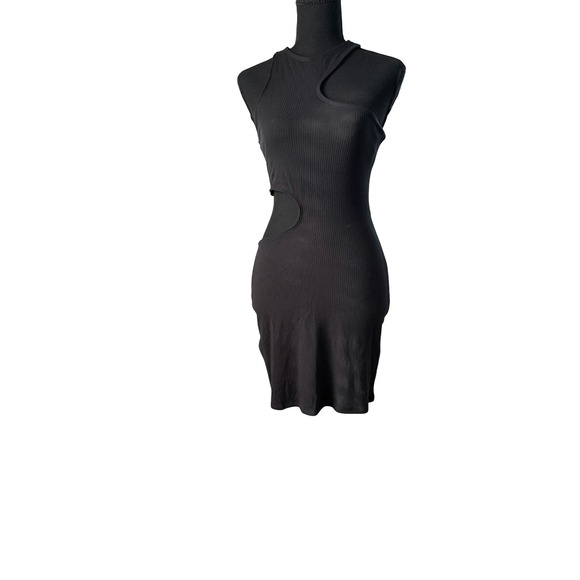 Abercrombie & Fitch Women Bodycon Blk S Dress Whimsigoth Coquette Mobwife Y2K - Picture 6 of 10